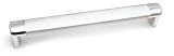 Ручка скоба, коллекция "Air", 192 мм, цвет - алюминий/хром полированный (AS003-192AL/CP)