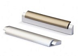 Ручка скоба, пластик ABS, цвет основание - хром матовый, декоративный - хром матовый (C33-128 SC/SC (03/03))