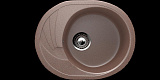 Мойка кухонная овальная, искусственный мрамор, цвет терракот (403/307)