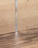 Планка для мебельного щита, стыковочная, 600х4 мм, хром глянцевый (1030ГЛ)