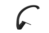 Однорычажный кухонный смеситель с высоким поворотным изливом. цвет черный оникс (PR-02-004)