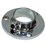 Штангодержатель для трубы гардеробной круглой d 25 мм, с фиксацией, хром (SHD01/2/1CP/1)