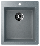 Мойка кухонная квадратная, искусственный камень, цвет темно-серый (ES-14/309)