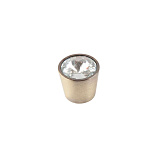 Ручка кнопка с кристаллами, коллекция "Water", цвет состаренная бронза (WC009BA)