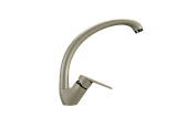 Однорычажный кухонный смеситель с высоким поворотным изливом. цвет слоновая кость (PR-02-002)