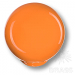 Ручка кнопка детская коллекция, выполнена в форме шара, цвет оранжевый глянцевый (626NA)