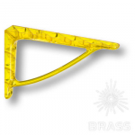 Полкодержатель ( 2шт.), прозрачный пластик, цвет - жёлтый, 180 мм (CRISTALL-B OP.GIALLO)