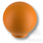 Ручка кнопка детская коллекция, выполнена в форме шара, цвет оранжевый матовый (626NAX)