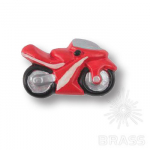 Ручка кнопка детская, мотоцикл красный (355RJ)