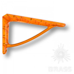 Полкодержатель ( 2шт.), прозрачный пластик, цвет - оранжевый, 180 мм (CRISTALL-B OP.ARANCIO)