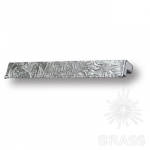 Ручка скоба эксклюзивная коллекция, серебряная кожа с растительным орнаментом (7783.0168.071.173)