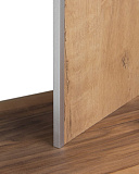 Планка для мебельного щита, торцевая, 600х4 мм, алюминий матовый (1010/600МТ)