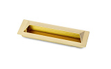 Ручка врезная, коллекция "Hidden", 128 мм, цвет - золото брашированное глянцевое (PT006-128BGP)