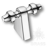 Ручка кнопка современная классика, глянцевый хром 16 мм (4121 016MP02)