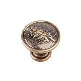 Ручка кнопка, коллекция "Terra", цвет - состаренная бронза (TC004BA)