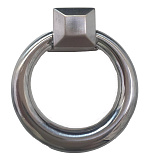 Ручка кольцо, коллекция "Terra", цвет - брашированный полированный хром (TC033BCP)