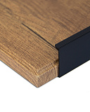 Ручка торцевая, коллекция "Hidden", 480 мм, цвет - черный (PT015-480BL)