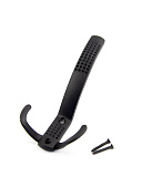 Крючок мебельный трехрожковый, цвет - черный (HE303BL)