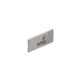 Заглушка на боковину InnoTech Atira, с логотипом Hettich, под нержавеющую сталь (9194656)