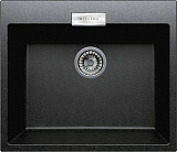 Мойка кухонная прямоугольная, искусственный гранит (кварц), цвет черный (TL-580/911)