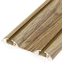 Нижний профиль-направляющая, 2 трека, цвет дуб шато, 5,8 м  (366/OCh)