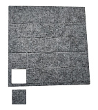 Подпятник войлочный, серый (25 шт) (35*35 серый)