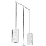 Пантограф 83/115 стальной с газовым амортизатором, белый (PG-GA83115-10)