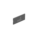 Заглушка на боковину InnoTech Atira, с логотипом Hettich, темно-серая (9194648)