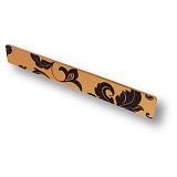 Ручка скоба 128 мм черный орламент/ золотой фон (7204.0200.126.904)