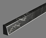 Плинтус TwinC 8111/S Azurita black 32*4200 (8111/S пл)