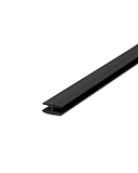 Профиль соединительный плоский Н-образный, длина 2000 мм, цвет черный (7710805052)