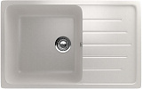 Мойка кухонная прямоугольная, искусственный мрамор, цвет белый (400/331)