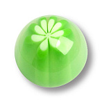 Ручка кнопка детская, шар зеленый (656VE)