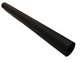 Штанга (труба) гардеробная круглая стальная, d=16 мм, толщина стенки 0,9 мм, длина 3 м, цвет черный (TR02/1,6*300/Bl)