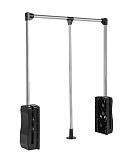 Пантограф гардеробный, 600-830 мм, цвет черный, нагрузка 10 кг (PW01/60-83/BL)