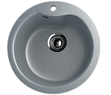 Мойка кухонная круглая, искусственный камень, цвет темно-серый (ES-12/309)