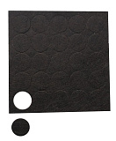 Подпятник войлочный, коричневый (25 шт) (D35 коричневый)