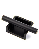 Ручка врезная, коллекция "Hidden", 32 мм, цвет черный (PT008-32BL)