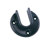 Штангодержатель 15х30 мм, пластиковый, черный (150404)