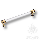 Ручка скоба латунь, глянцевое золото 128 мм (2595-003-128)