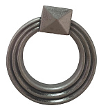 Ручка кольцо, коллекция "Terra", цвет - античное серебро (TC032AS)