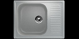 Мойка кухонная прямоугольная, искусственный мрамор, цвет серый (202/310)
