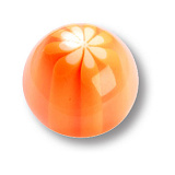 Ручка кнопка детская, шар оранжевый (656NA)