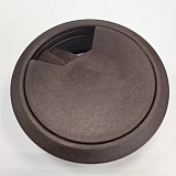 Заглушка кабель-канала, пластик, темно коричневая, 60 мм (ZCO-Brown)