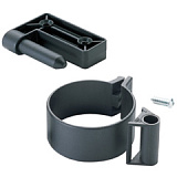 Хомут на ножку стола для крепления передних и боковых панелей, черный (111808) (Хпан/черный)