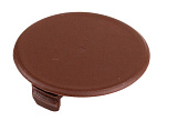 Пластиковая заглушка для MAXI LUNA, D40 мм, цвет коричневый (11.04.247-0)