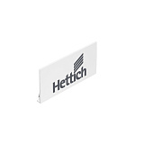Заглушка на боковину AvanTech You, с логотипом Hettich, цвет белый (9257704)