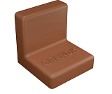 Накладка Grandis 25x25 мм вишня