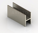 Профиль горизонтальный межсекционный без самореза, блестящая шампань, 5,4 м (комплект)