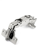 Петля восьмишарнирная, полунакладная, с ответной планкой H=2 под евровинт, угол открывания 165°, Slide-on (HD090B/165/002)